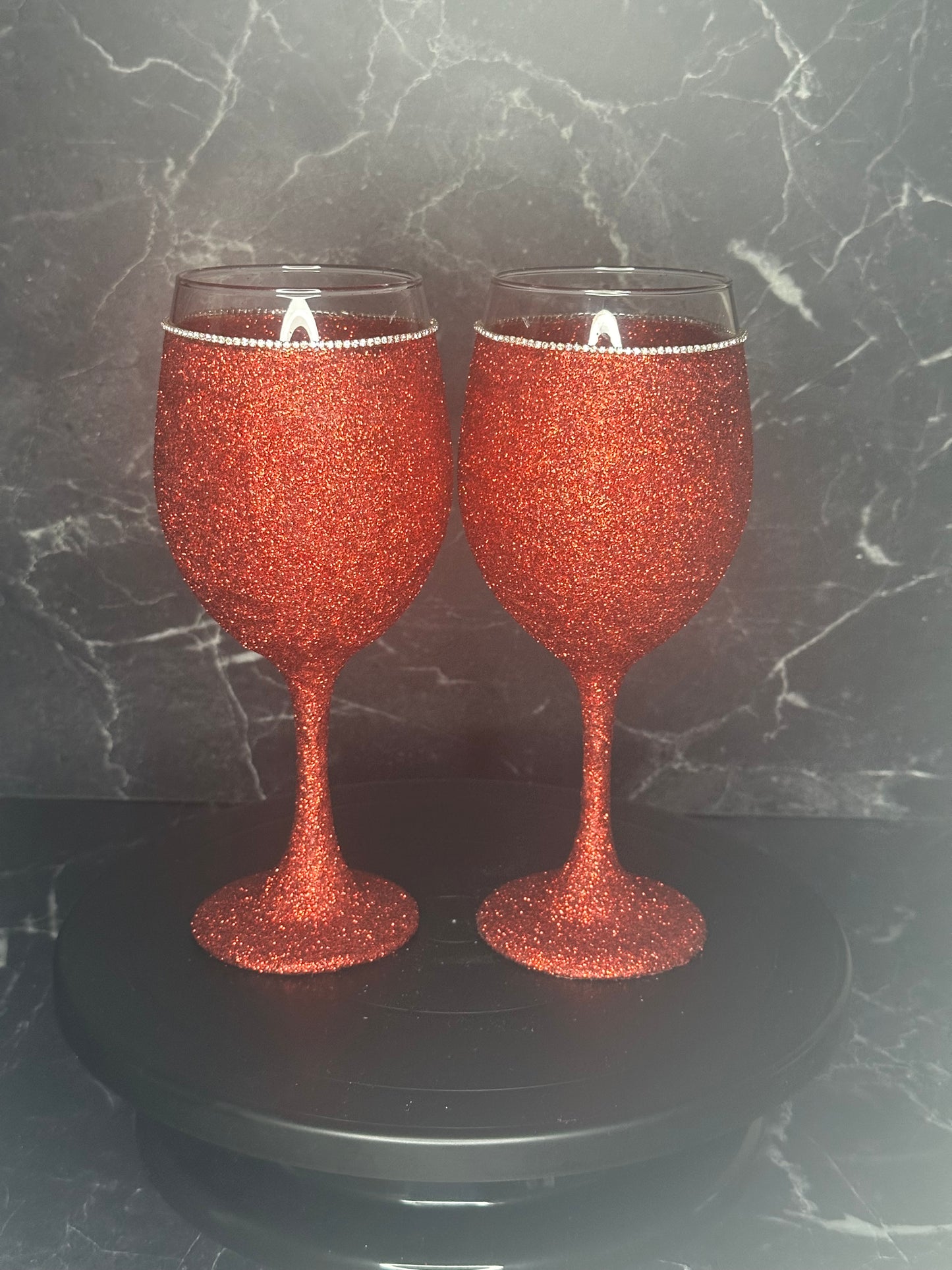 Radiant Red Wine Glass