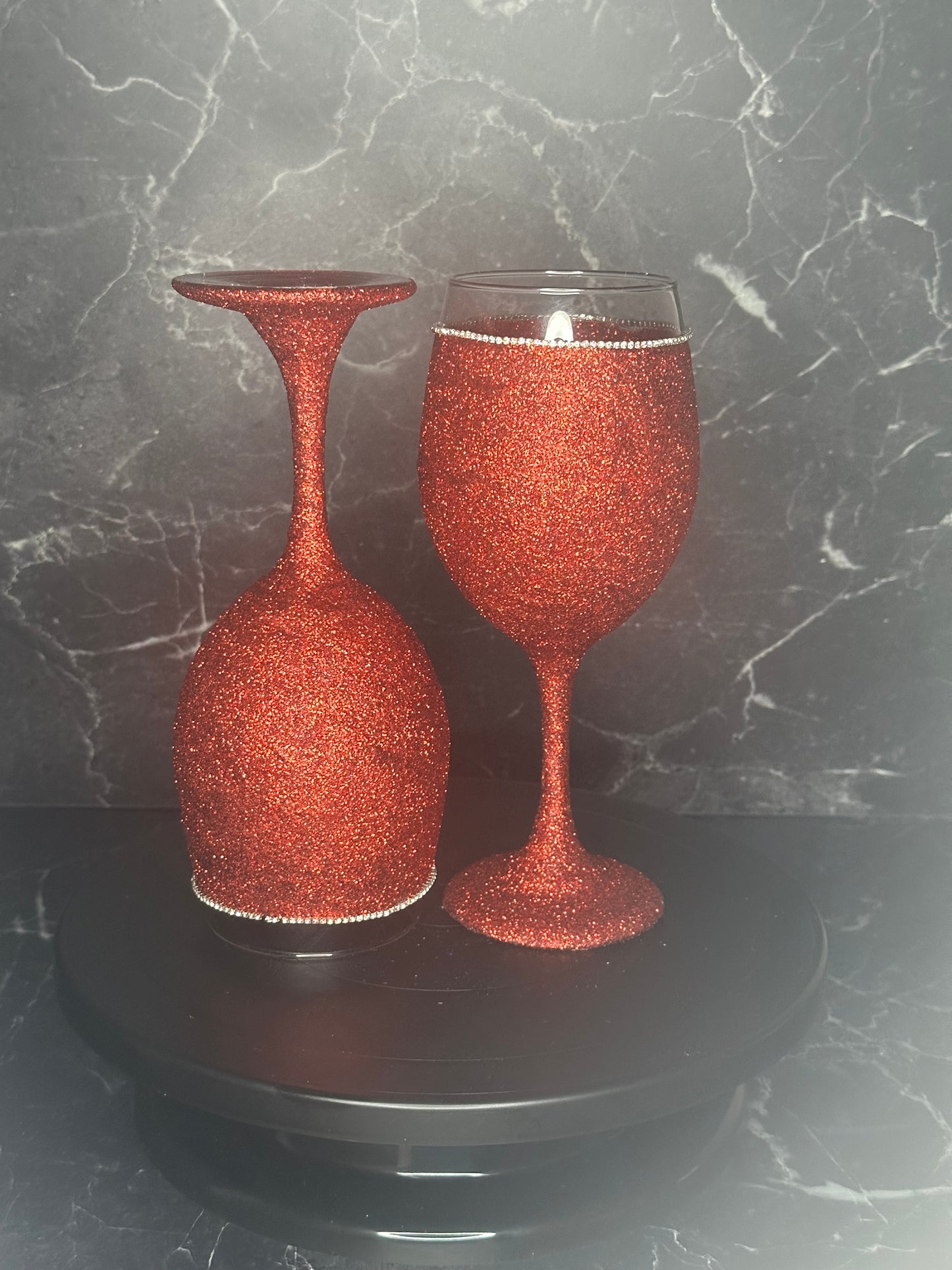 Radiant Red Wine Glass